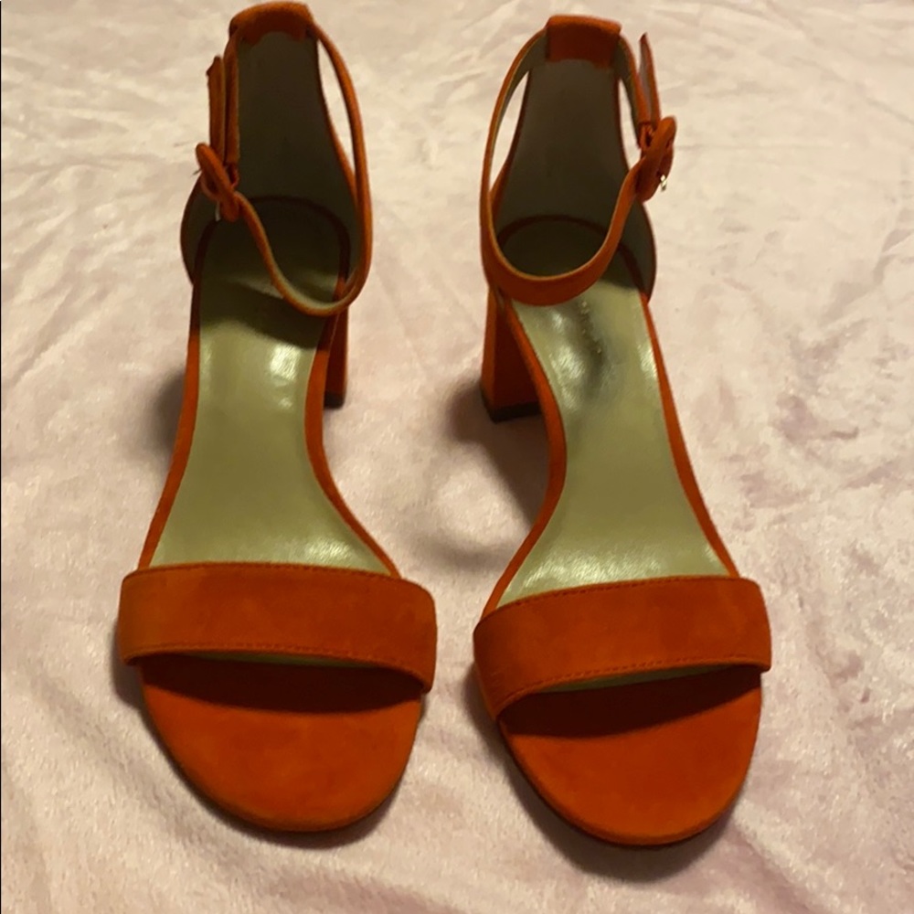 Ann Taylor Nicole Suede Block Heel Sandal
